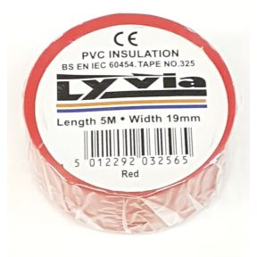 Lyvia 325CR PVC Insulation Tape Red 5 Meters