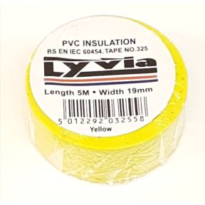 Lyvia 325CY PVC Insulation Tape Yellow 5 Meters