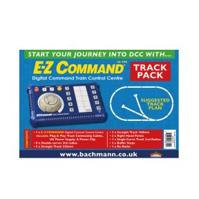 Bachmann 36-598 OO Gauge DCC E-Z Command Controller With Track Pack