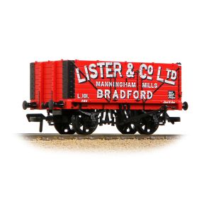 Bachmann 37-094 OO Gauge 7 Plank End Door Wagon Lister And Co. Ltd Red