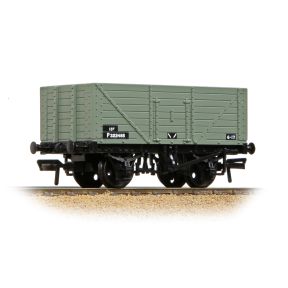 Bachmann 37-158D OO Gauge 8 Plank Fixed End Wagon BR Grey Early