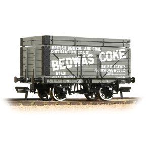Bachmann 37-205A OO Gauge 8 Plank Wagon Coke Rails 'Bedwas' Grey