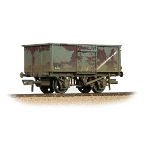 Bachmann 37-227D OO Gauge BR 16 Ton Steel Mineral Wagon Top Flap Doors BR Grey Weathered B43103