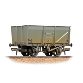 Bachmann 37-450D OO Gauge 16 Ton Steel Slope-Sided Mineral Wagon Rivetted Doors BR Grey Weathered B7464