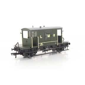 Bachmann 37-537X-SH OO Gauge BR 20 Ton Brake Van LMR Green Invicta Model Rail Exclusive