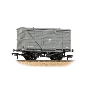 Bachmann 37-803C OO Gauge LMS 12 Ton Planked Ventilated Van LMS Grey