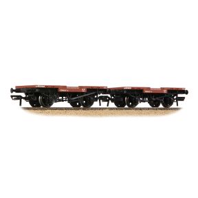 Bachmann 37-983A OO Gauge Conflat 2-Wagon Pack BR Bauxite