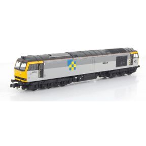 Graham Farish 370-221A N Gauge Class 60 60001 'Steadfast' BR Railfreight Construction Sector Livery Split From Set