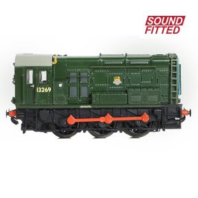 Graham Farish 371-013ASF N Gauge Class 08 13269 BR Green DCC Sound Fitted