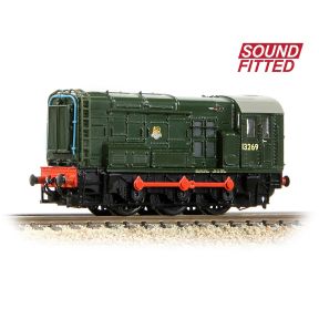 Graham Farish 371-013ASF N Gauge Class 08 13269 BR Green DCC Sound Fitted