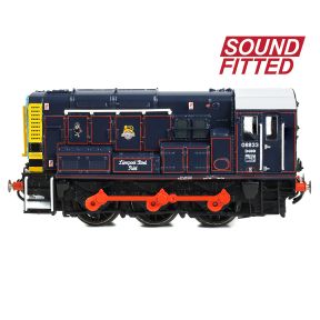 Graham Farish 371-015ESF N Gauge Class 08 08833 BR/GER Lined Blue Early Crest Liverpool Street Pilot DCC Sound Fitted