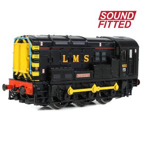 Graham Farish 371-020DBSF N Gauge Class 08 08601 'Spectre' LMS Black DCC Sound Fitted