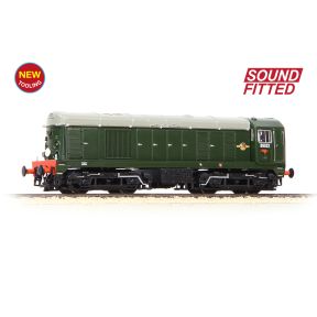 Graham Farish 371-030ASF N Gauge Class 20 D8032 BR Green Disc Headcode & Tablet Catcher DCC Sound Fitted