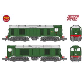 Graham Farish 371-030ASF N Gauge Class 20 D8032 BR Green Disc Headcode & Tablet Catcher DCC Sound Fitted