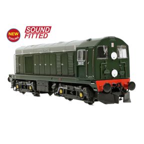 Graham Farish 371-030BSF N Gauge Class 20 D8102 BR Green Disc Headcode & Tablet Catcher Recess DCC Sound Fitted
