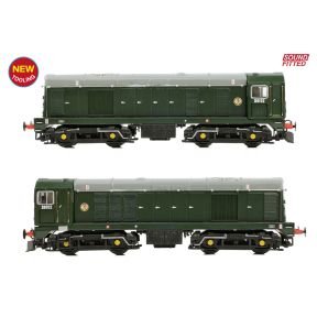 Graham Farish 371-030BSF N Gauge Class 20 D8102 BR Green Disc Headcode & Tablet Catcher Recess DCC Sound Fitted
