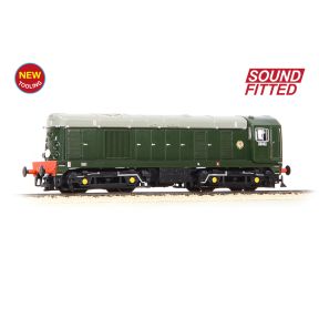 Graham Farish 371-030BSF N Gauge Class 20 D8102 BR Green Disc Headcode & Tablet Catcher Recess DCC Sound Fitted
