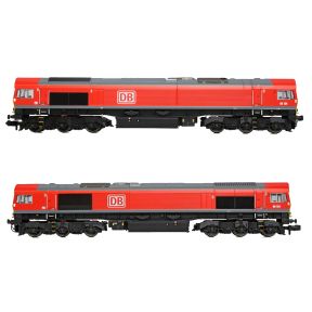 Graham Farish 371-383B N Gauge Class 66 66124 DB Cargo Red