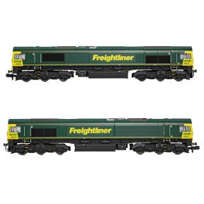Graham Farish 371-385A N Gauge Class 66 66515 Freightliner Green
