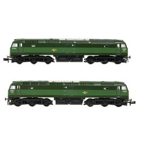 Graham Farish 371-825E N Gauge Class 47 D1601 BR Green Small Yellow Panels