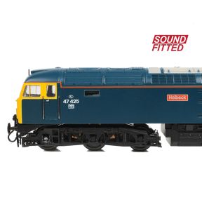 Graham Farish 371-829ASF N Gauge Class 47 47425 'Holbeck' BR Blue DCC Sound Fitted