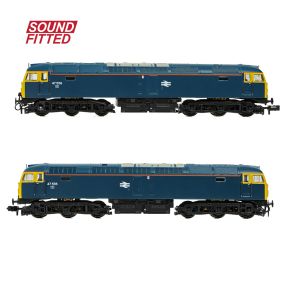 Graham Farish 371-829BSF N Gauge Class 47 47556 BR Blue DCC Sound Fitted
