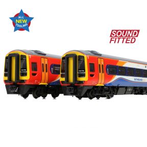 Graham Farish 371-855SF N Gauge Class 158 2 Car DMU 158773 East Midlands Trains DCC Sound Fitted