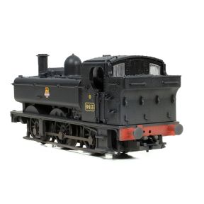 Graham Farish 371-986C N Gauge GW 64XX Pannier Tank 6413 BR Black Early Crest Weathered