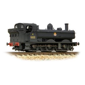 Graham Farish 371-986C N Gauge GW 64XX Pannier Tank 6413 BR Black Early Crest Weathered