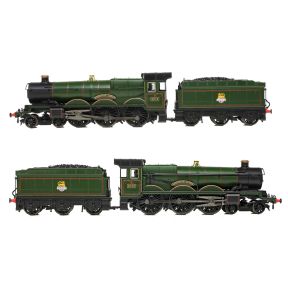 Graham Farish 372-031A N Gauge GW Castle 4-6-0 5015 'Kingswear Castle' BR Green Early Crest