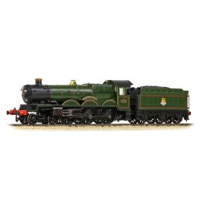 Bachmann 372-031A  N Gauge GW Castle 4-6-0 5015 'Kingswear Castle' BR Lined Green Early Crest