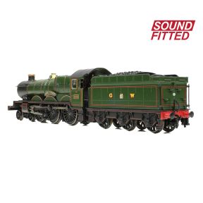 Graham Farish 372-034SF N Gauge GW Castle 4-6-0 5055 'Earl of Eldon' GW Lined Green GW Crest DCC Sound Fitted