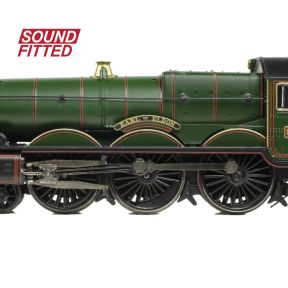 Graham Farish 372-034SF N Gauge GW Castle 4-6-0 5055 'Earl of Eldon' GW Lined Green GW Crest DCC Sound Fitted