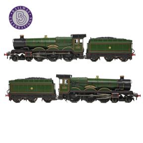 Graham Farish 372-035 N Gauge GW Castle 4-6-0 4082 'Windsor Castle' GW Green Shirtbutton