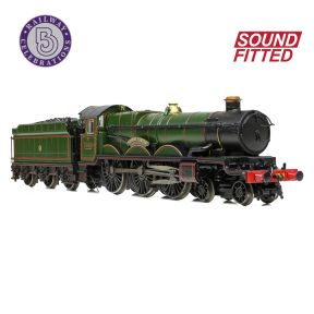 Graham Farish 372-035SF N Gauge GW Castle 4-6-0 4082 'Windsor Castle' GW Green Shirtbutton DCC Sound Fitted