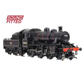 Graham Farish 372-628BSF N Gauge LMS Ivatt 2MT 46464 BR Lined Black Late Crest DCC Sound Fitted