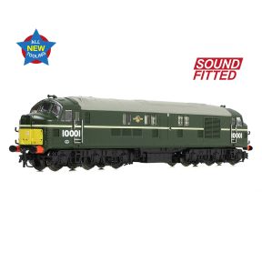 Graham Farish 372-918SF N Gauge LMS 10001 BR Green Small Yellow Panels DCC Sound Fitted