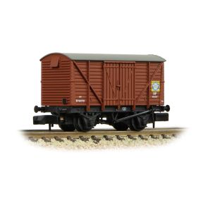 Graham Farish 373-705 N Gauge BR 12 Ton Ventilated Van Planked Sides BR Bauxite Blue Circle Cement B762773
