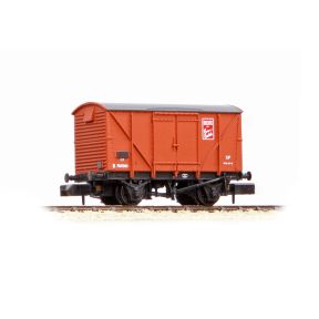 Graham Farish 373-753 N Gauge BR 12 Ton Ventilated Van Plywood Sides BR Bauxite Early Carrs Biscuits B765001
