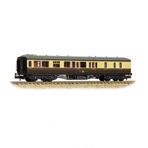 Graham Farish 374-511A N Gauge GW Hawksworth Brake Third Corridor Coach GW Chocolate And Cream 837