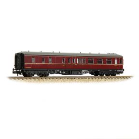 Graham Farish 374-512A N Gauge GW Hawksworth Brake Second Corridor Coach BR Maroon W851W