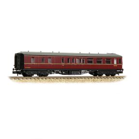 Graham Farish 374-512B N Gauge GW Hawksworth Brake Second Corridor Coach BR Maroon W1772W