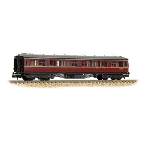 Graham Farish 374-537B N Gauge GW Hawksworth Second Corridor Coach BR Maroon W1723W