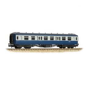 Graham Farish 374-538 N Gauge GW Hawksworth Second Corridor Coach BR Blue And Grey W1719W