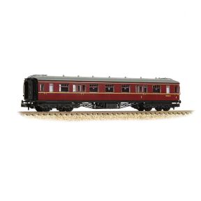 Graham Farish 374-562A N Gauge GW Hawksworth Composite Corridor Coach BR Maroon W7821W