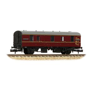 Graham Farish 374-785B N Gauge BR Mk1 CCT Covered Carriage Truck BR Maroon