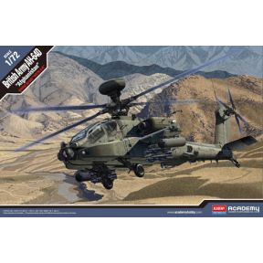 Academy 12537 AH-64D Apache Helicopter British Army Afghanistan Plastic Kit