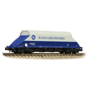 Graham Farish 377-101C N Gauge JGA Bogie Hopper Buxton Lime Industries White And Blue BLI19200