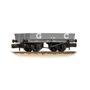 Graham Farish 377-511 N Gauge 3 Plank Wagon GCR Grey 3118