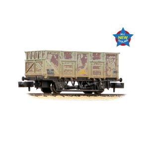 Graham Farish 378-052A N Gauge BR 24.5 Ton Mineral Wagon BR Grey TOPS B283046 Weathered